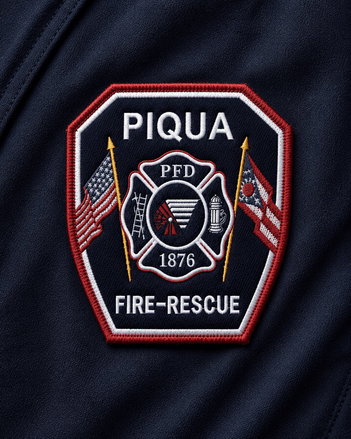 Stylized Piqua patch design